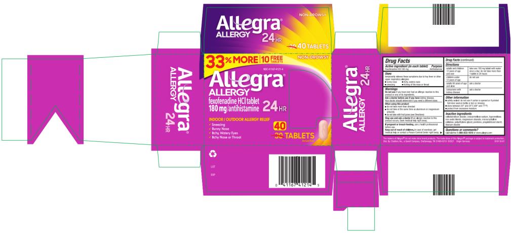 PRINCIPAL DISPLAY PANEL
Allegra
ALLERGY
180 mg/ antihistamine
24 HR
40 TABLETS