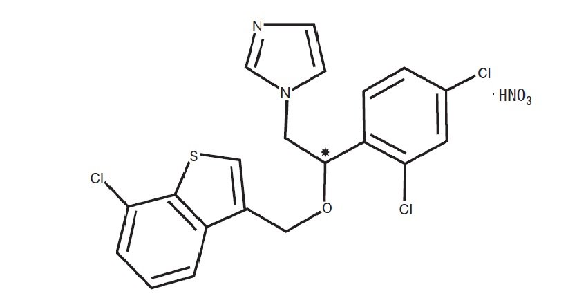 Sertaconzole nitrate chemical structure