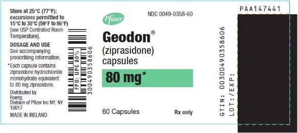 PRINCIPAL DISPLAY PANEL - 80 mg Capsule Bottle Label - 0358