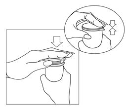 Return remainder of tape roll to vial and tightly close the lid