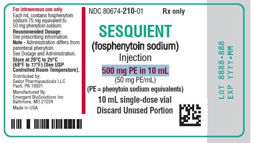 500mg PE/10mL vial label