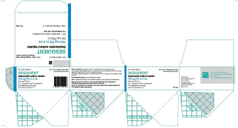 100 mg PE/2 mL carton label