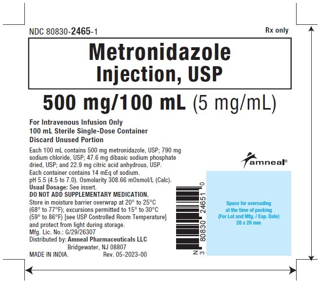 Infusion bag label