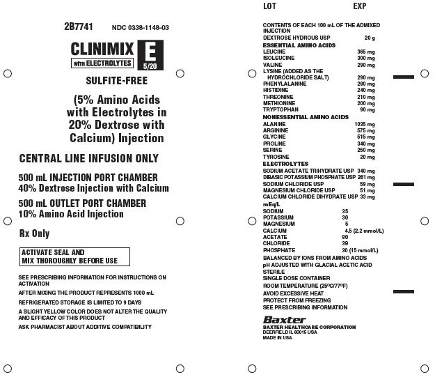 Clinimix E Representative Container Label 0338-1148