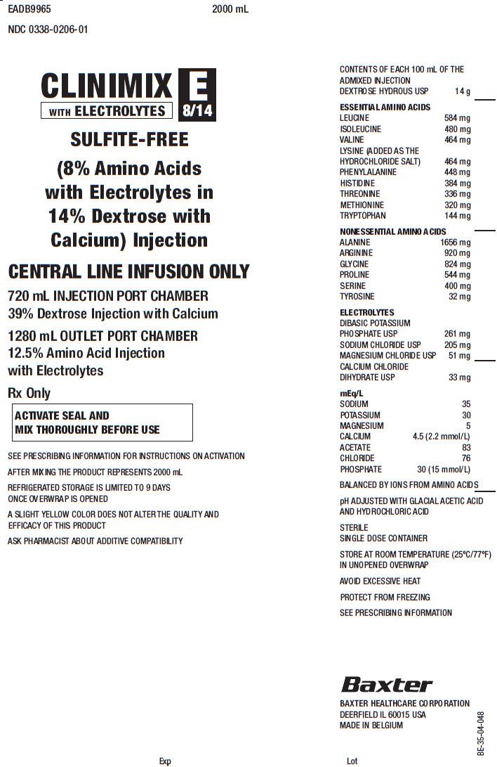 Clinimix E Representative Container Label 0338-0206-01