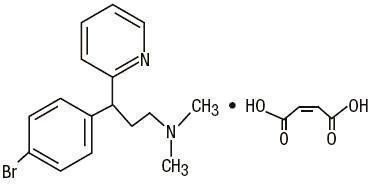 Brompheniramine Maleate USP structural formula