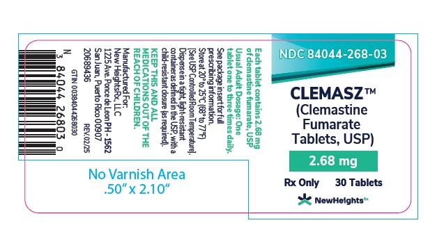 PRINCIPAL DISPLAY PANEL - 2.68 mg Tablet Bottle Label