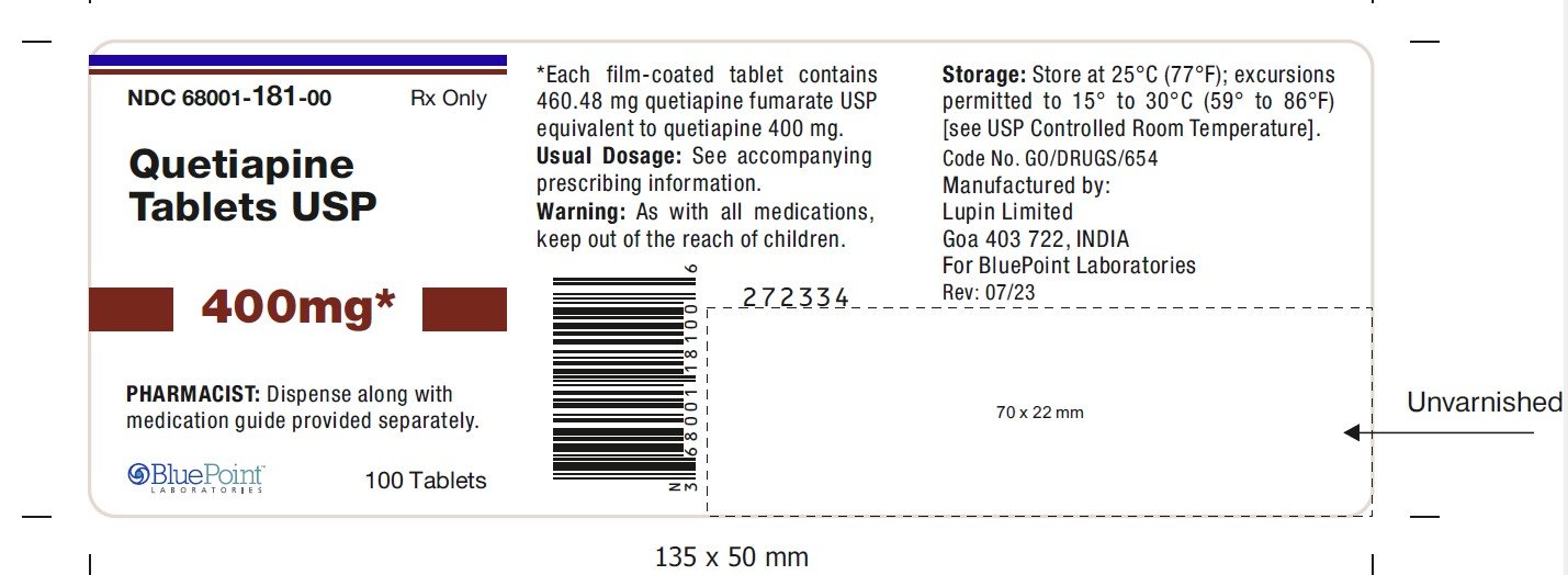 Quetiapine Tab 100ct