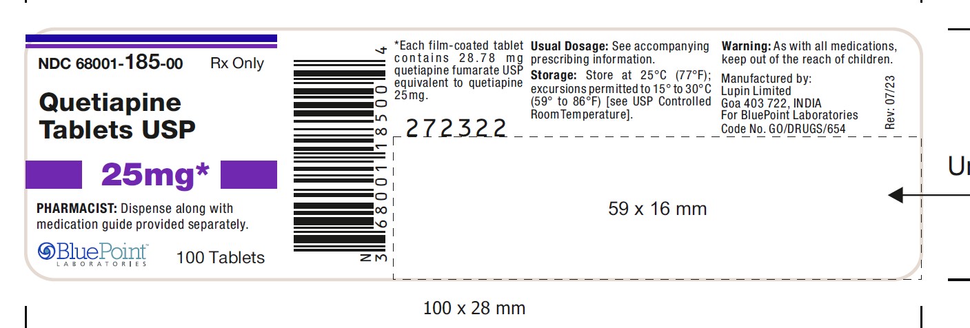Quetiapine Tab 25mg 100ct