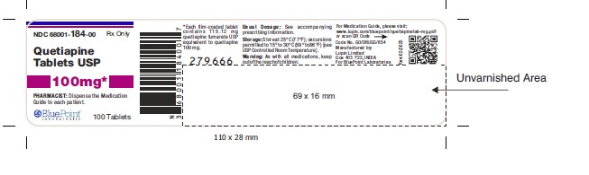 Quetiapine 100mg 100 ct