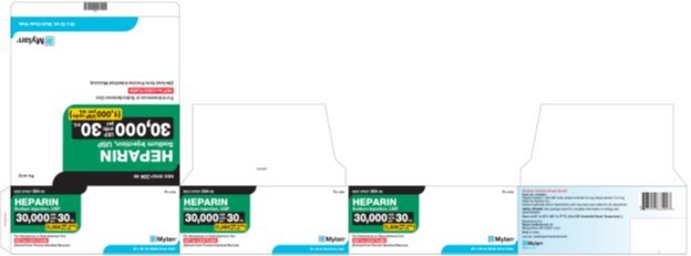 Heparin Sodium Injection, USP 5,000 USP units per mL Carton Label