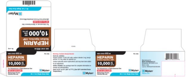 Heparin Sodium Injection, USP 40,000 USP units per 4 mL Carton Label