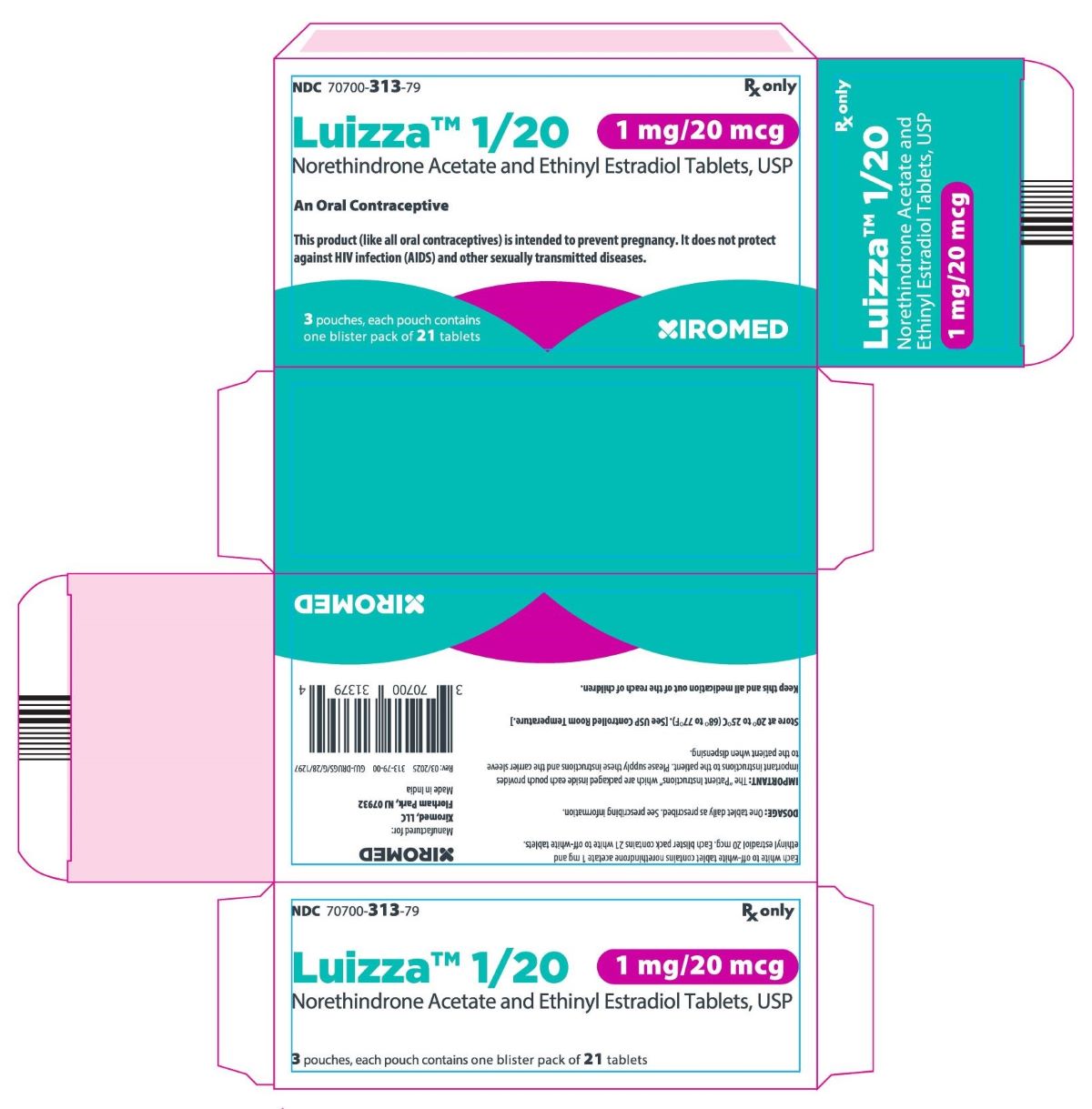 Norethindrone Acetate and Ethinyl Estradiol Tablets Label
