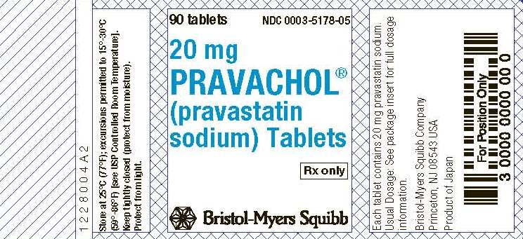 Image Pravachol 20 mg label