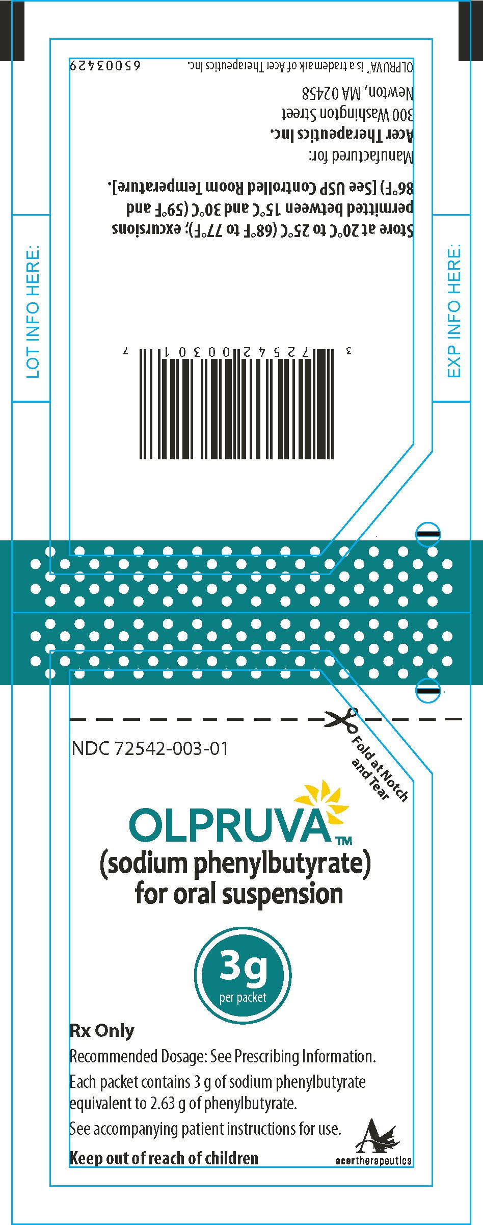 Principal Display Panel -  3 g Pouch Label
