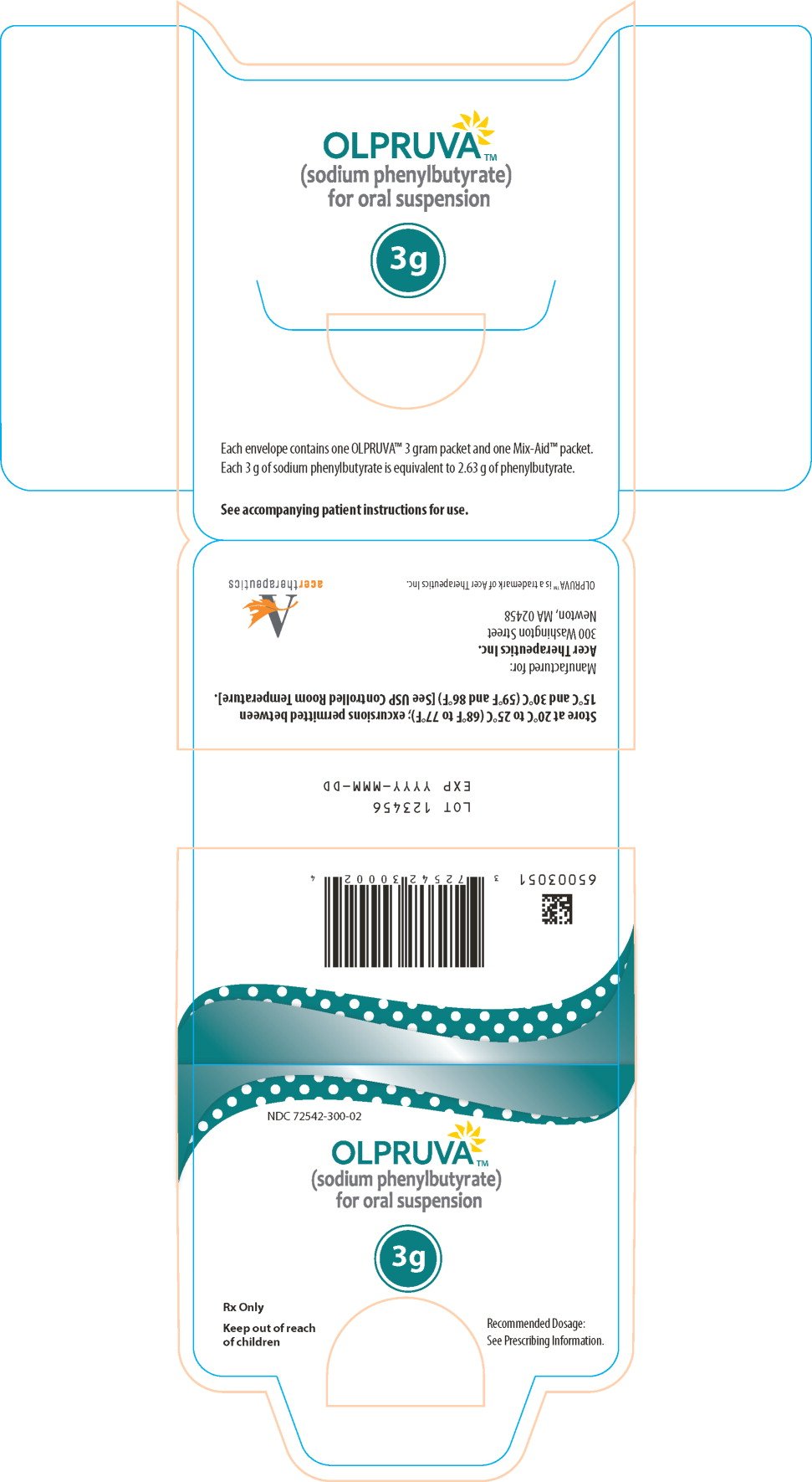 Principal Display Panel -  3 g Envelope Label
