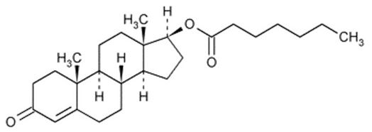 Testosterone enanthate structure