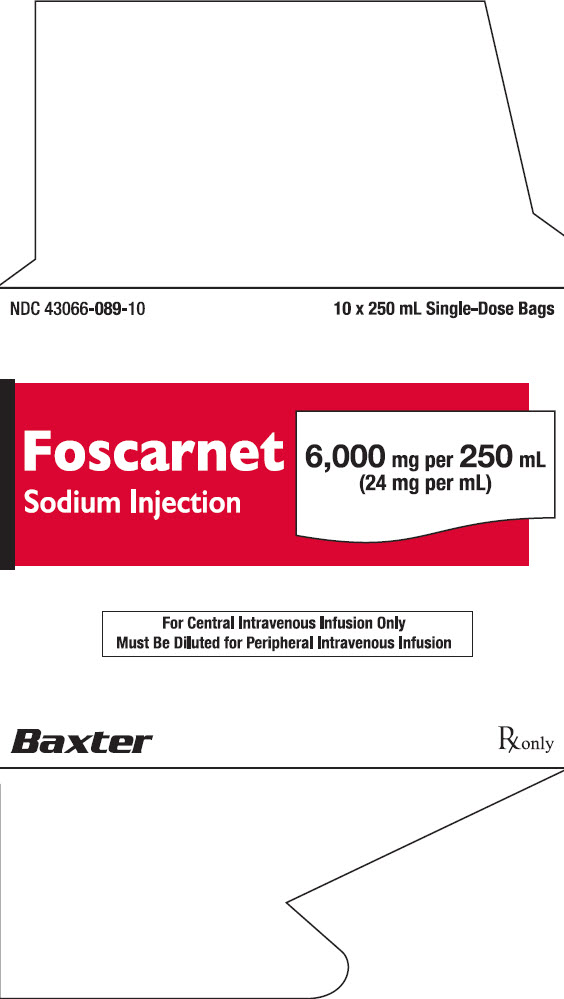 Foscarnet Carton Label 43066-089-10  2 of 3