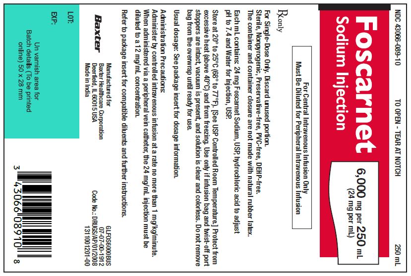Foscarnet Carton Label 43066-089-10  3 of 3