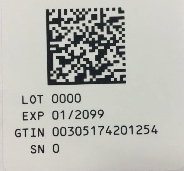 4201-25 Serialization Label