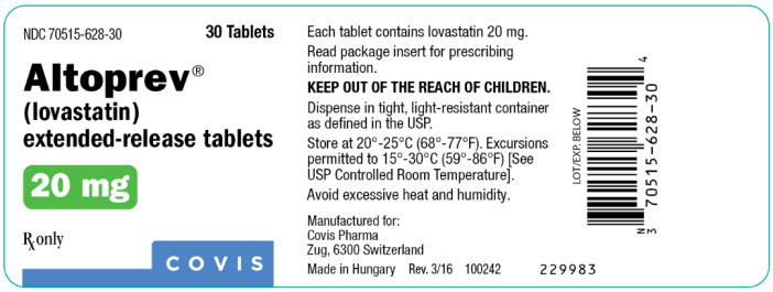 Principal Display Panel - 20 mg Bottle