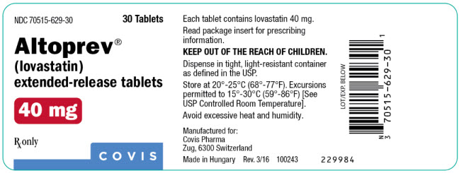 Principal Display Panel - 40 mg Bottle