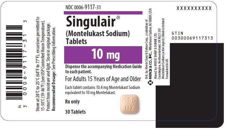 singulair dose for copd