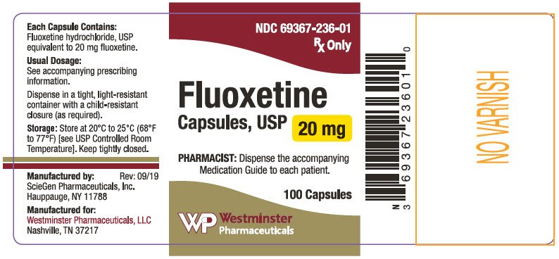 PRINCIPAL DISPLAY PANEL - 20 mg Capsule Bottle Label