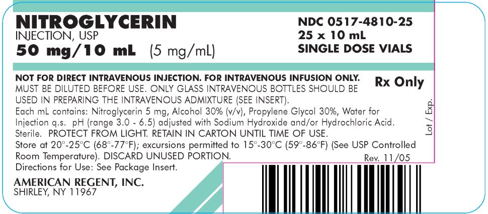 50mg nitroglycerin in 5 dextrose injection