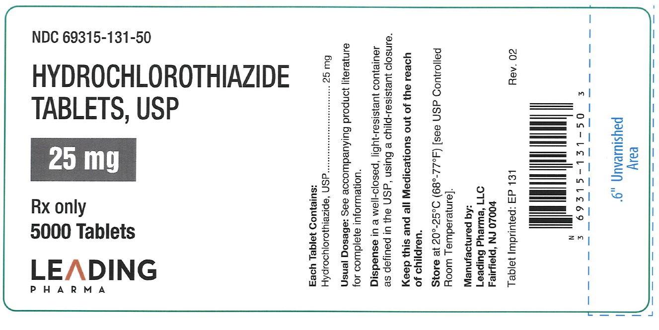 25 mg 5000 Count Label