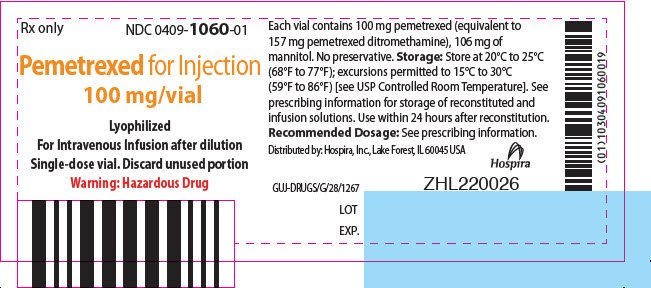 PRINCIPAL DISPLAY PANEL - 100 mg Vial Label