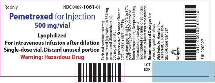 PRINCIPAL DISPLAY PANEL - 500 mg Vial Label