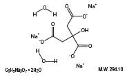 Sodium Citrate Dihydrate chemical structure