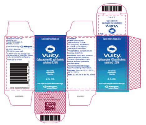 PRINCIPAL DISPLAY PANEL
NDC 0074-7098-04
Vuity™ 
(pilocarpine HCI ophthalmic
solution) 1.25%
Rx Only
Sterile
2.5 mL
For Topical Application in the Eye
Allergan™
An AbbVie company
