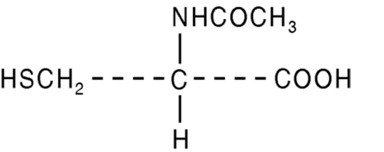 structural formula acetylcysteine