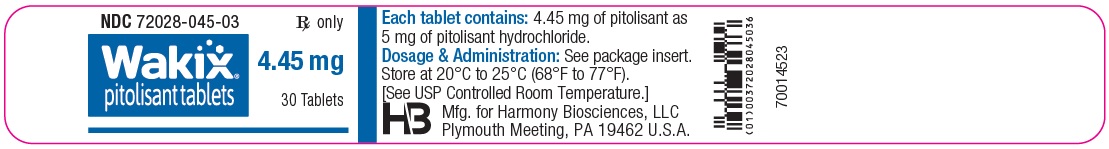 4.45 mg Bottle Label