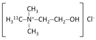 C-11 choline chloride structure