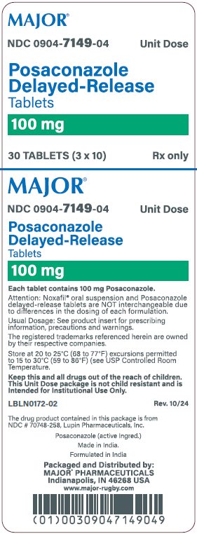 100mg carton label