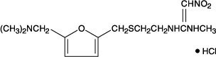 ranitidine hydrochloride chemical structure