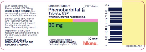 NDC 0143-1455-01 Phenobarbital Tablets, USP 60 mg 100 Tablets Rx Only