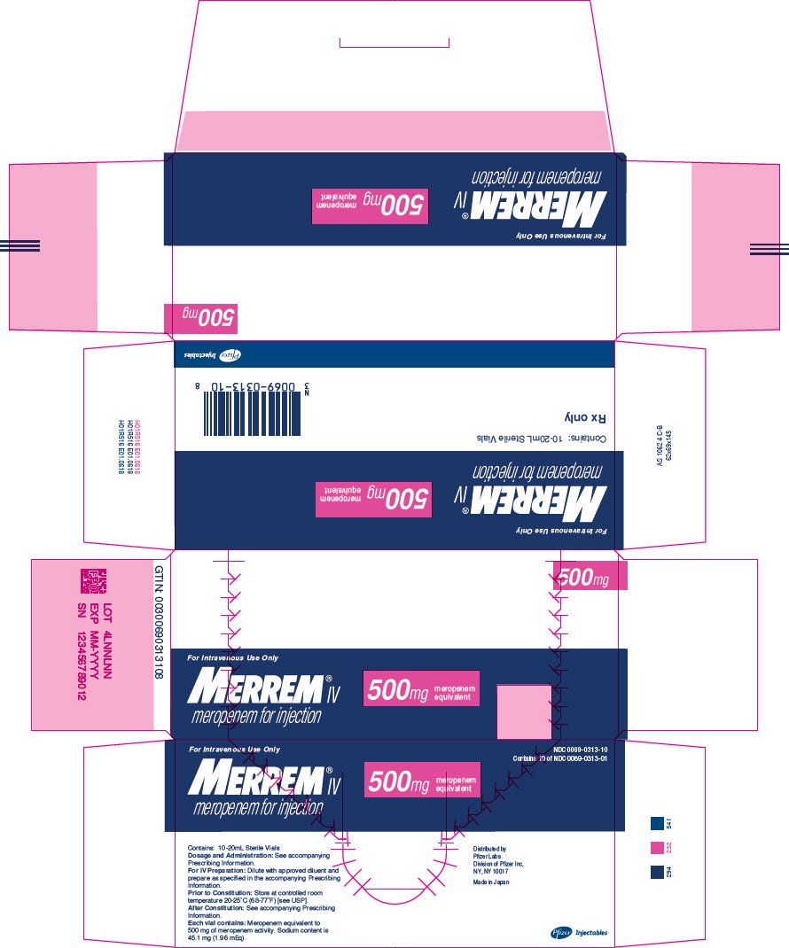 PRINCIPAL DISPLAY PANEL - 500 mg Vial Carton