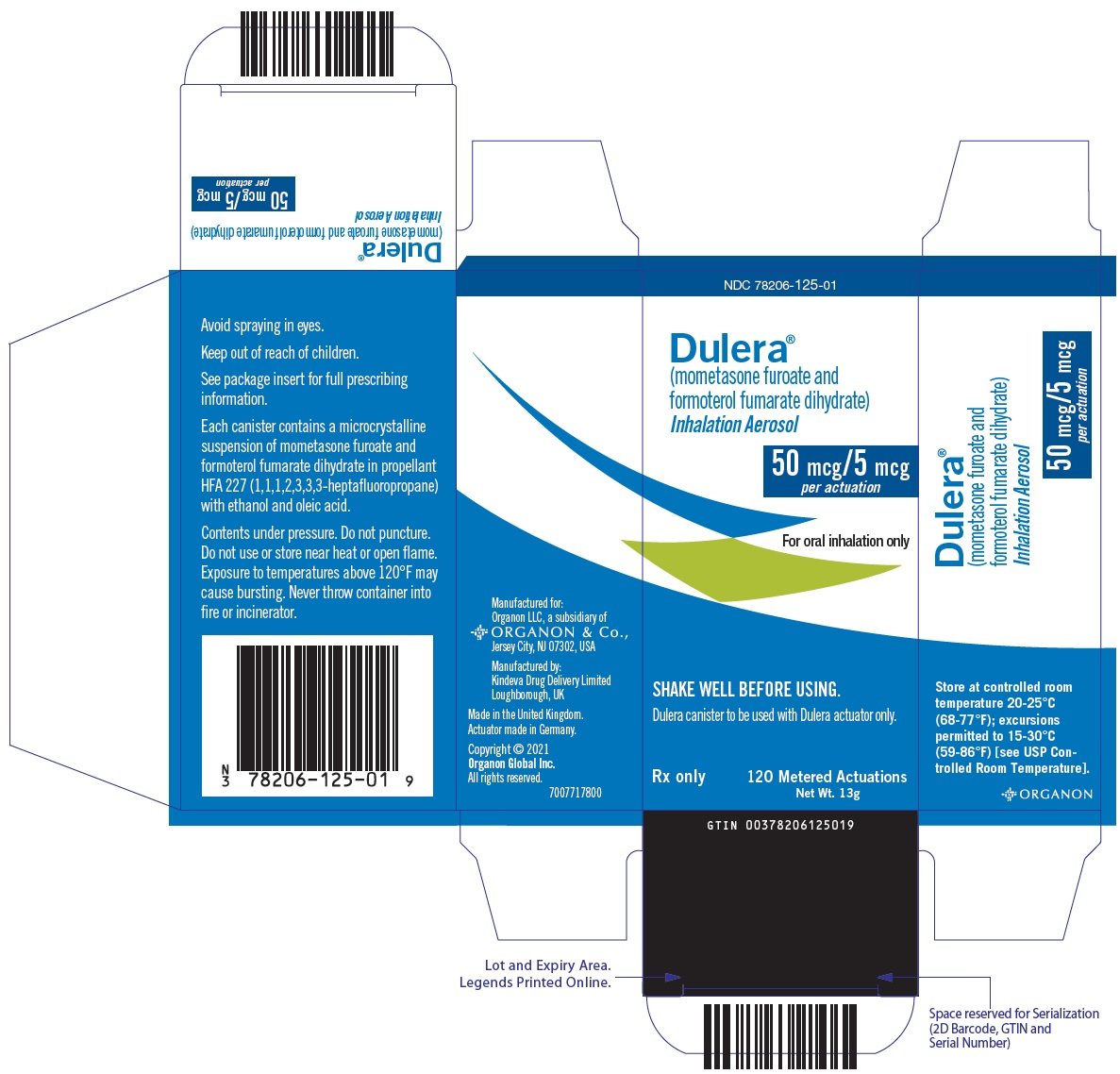 PRINCIPAL DISPLAY PANEL - 50 mcg/5 mcg Canister Carton