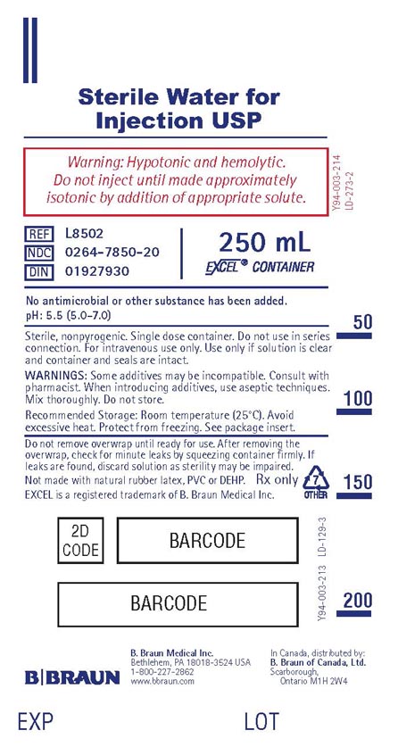 How do you make sterile water?