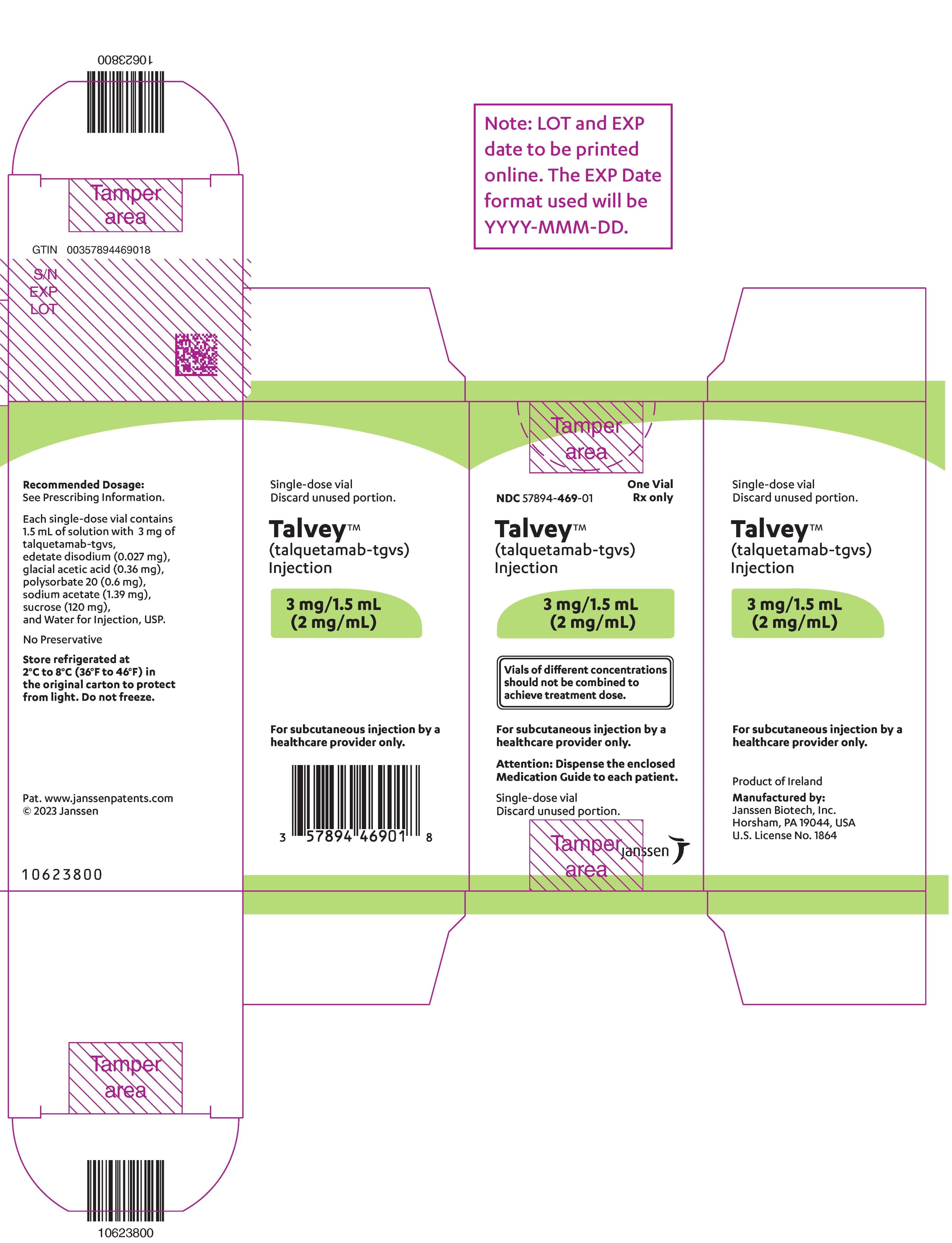 PRINCIPAL DISPLAY PANEL - 3 mg Vial Carton