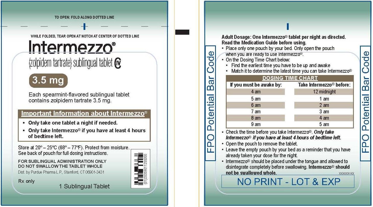 INTERMEZZO (zolpidem tartrate) sublingual tablets