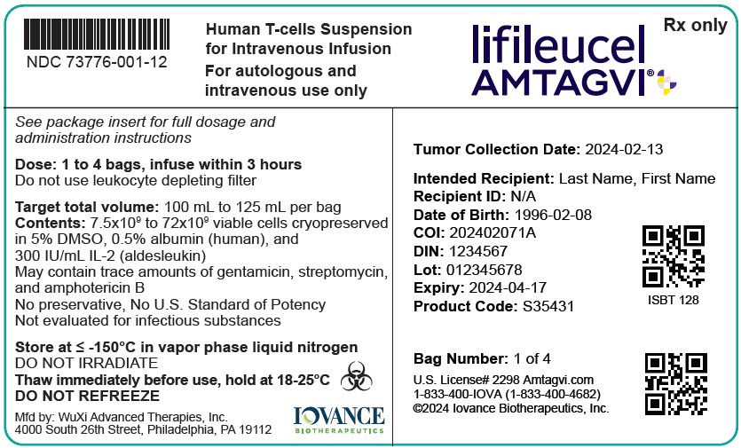 PRINCIPAL DISPLAY PANEL - 125 mL Bag Cartridge Label - WuXi