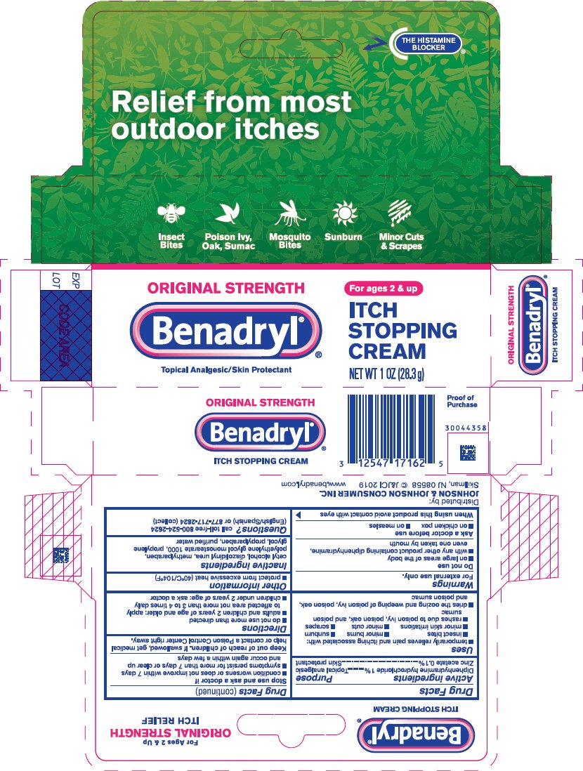 Benadryl Itch Stopping Cream Package Insert / Prescribing Information