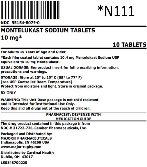 10mg* bag label