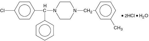 Structure of Meclizine HCl
