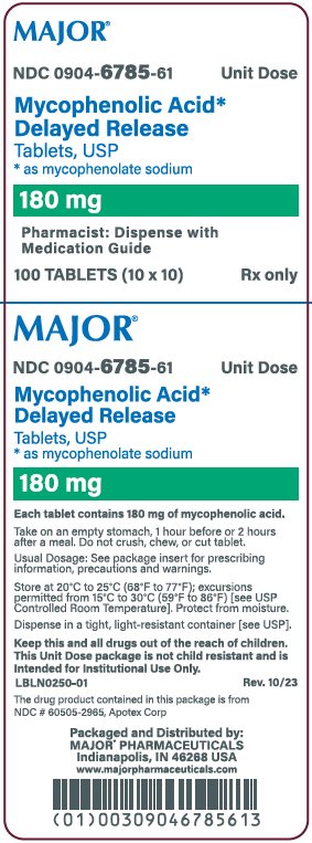 180mg carton label